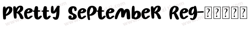 Pretty September Reg字体转换
